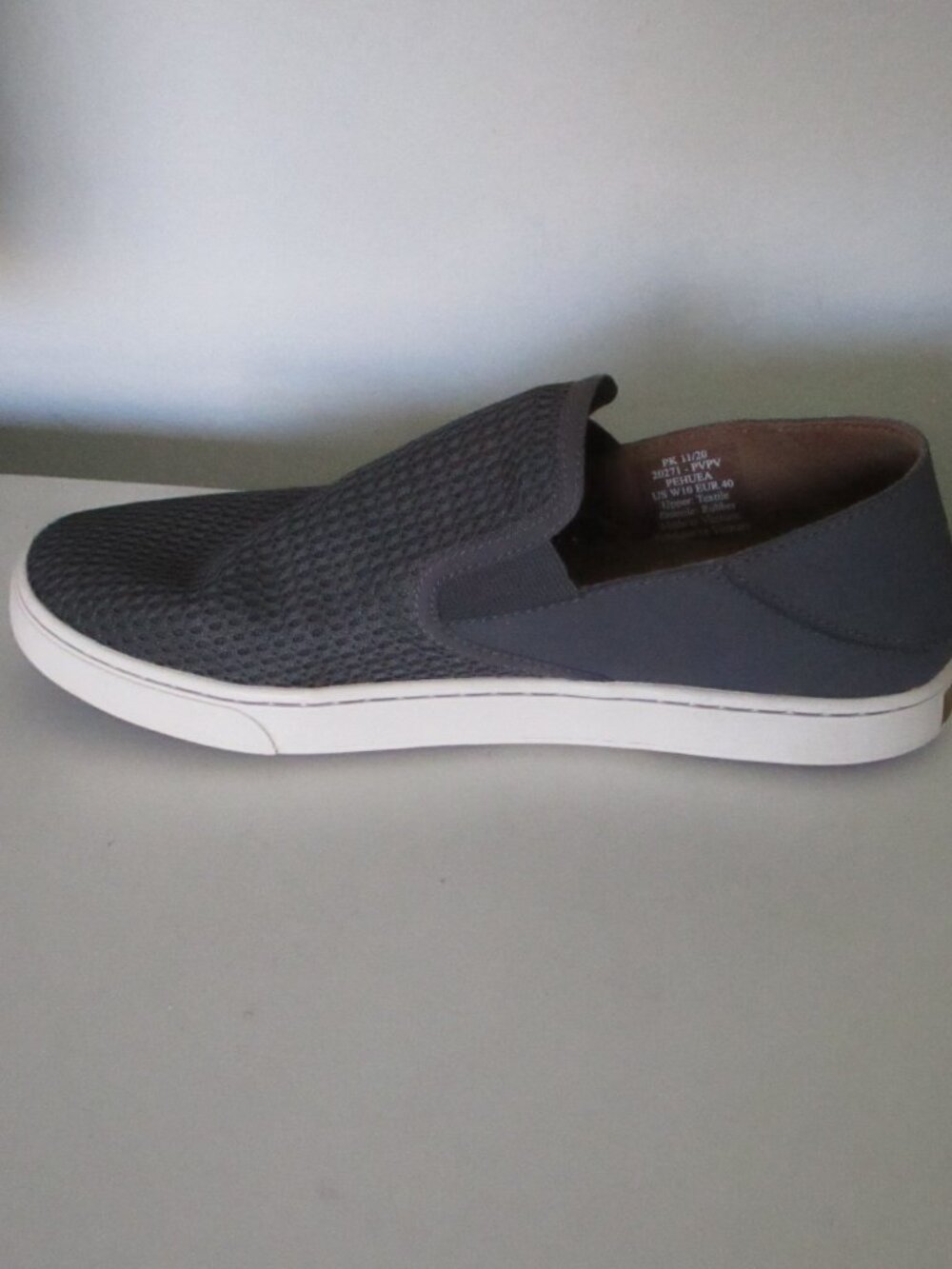 OluKai Pehuea Womens Gray Textile Mesh Casual Flat Loafer NWOB - Size 10M - Picture 4 of 7